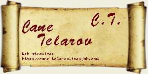 Cane Telarov vizit kartica